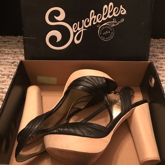 Seychelles Dietrich Black Sandals size 10 - Picture 2 of 4